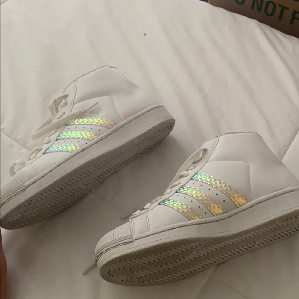 Adidas Pro-Model holographic high tops